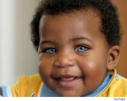 Black And Blue Eyes Black Baby Blue Eyes 1 Cute Black Babies African American Babies Blonde Hair Blue Eyes