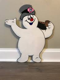Ready To Ship Frosty The Snowman Yard Art Christmas Decorations Frosty The Snow Man Christmas Yard Art Christmas Characters Christmas Art