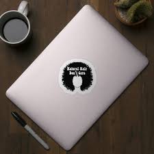 Who said black hair don't grow? Natural Hair Don T Care Normalize Natural Black Hair Natural Hair Dont Care Autocollant Teepublic Fr