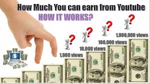 So, how vloggers earn money from youtube? How Much You Earn With 1 000 10 000 100 000 And 1 Million Views In Youtube Youtube