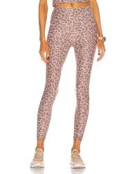 Beyond Yoga Synthetic Spacedye Printed Caught In The Midi High Waisted Legging Animal Print Pattern In Brown Lyst