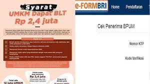 Buka link eform bri.co.id/bpum tahap 3 untuk mengecek status penerima bantuan bpum. E Form Bri Co Id Link Data Penerima Blt Umkm 2021 Login Eform Bri Co Id Bpum Cek Daftar Online Umkm Tribun Pontianak