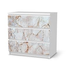 Klebefolie Fur Mobel Ikea Malm Kommode 3 Schubladen Design Marmor Rosa Mobel Klebefolie Schubladen Design Ikea Malm Kommode