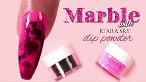 Dip your nail into the water for a few seconds. Marble Nail Art Tutorial With Dip Powder Youtube