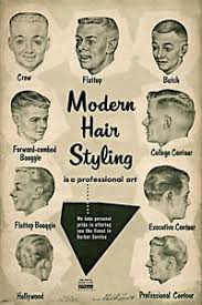 Details About Vintage Ad Modern Hair Styling Chart Barbershop Haircut Drawings Decor Poster
