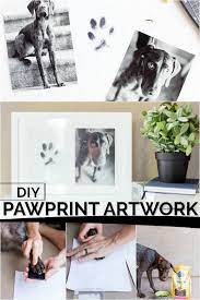 Create A Priceless Momento With This Darling Diy Paw Print Art Idea And Get Your Favorite Dog S Tail Wa Paw Print Art Dog Paw Print Craft Paw Print Crafts