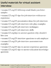 Personal assistant resume sample writing tips resume genius. Top 8 Virtual Assistant Resume Samples