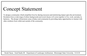 Interior Design Concept Statement