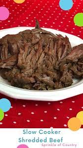 Easy Slow Cooker Shredded Beef Recipe Slow Cooker Shredded Beef Slow Cooker Roast Beef Shredded Beef