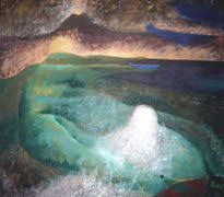 Painting Panel Surrealism Landscaping from Colombia