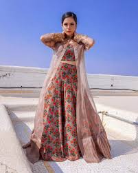 Party Wear Indowestern Lehenga Choli With Shrug Ethnicroop Western wear tops dresses shrugs expore all. inr