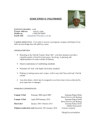 This line cook job description template is optimized for posting on online job boards or careers pages. Resume Jesse Jones Palomares New