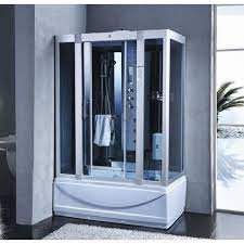 Cabina doccia con vasca idromassaggio, ideale per le funzioni di bagno turco e di cromoterapia. Bagno Italia Box Doccia Idromassaggio 135x80 Cm Con Vasca Colonna Con 6 Getti Bagno Turco Cromoterapia