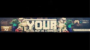 Amazing free minecraft youtube banner template for all the minecrafters on youtube. Gfx Gratuit A Votre Disposition Demande Minecraft Fr Forum
