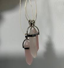 Rose Quartz Pendant Rose Quartz Necklace Rose Quartz Etsy In 2021 Quartz Point Pendant Rose Quartz Pendant Rose Quartz Necklace
