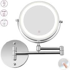 Check spelling or type a new query. Reactionnx Wall Mount Makeup Mirror 10x Magnifying Two Side Led Lighted Vanity Mirror For Bathroom 360 Rotatable Usb Rechargeable Walmart Com Walmart Com