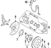JDM Nissan S14 S15 Silvia 240SX Front Hub and Bearing Assembly