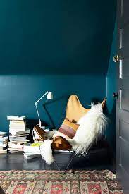 A gorgeous deep moody green with hints of teal is the basis of this kitchen design. My Five Favorite Paint Colors Shine Your Light