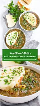 Traditional Italian Potato Onion Soup Zen Spice Recipe Italian Potatoes Homemade Soup Healthy Onion Soup