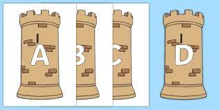 İş adamına görə 2 müğənnimiz dalaşdi: Free A Z Alphabet On Turrets Teacher Made