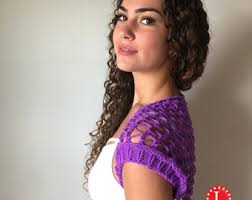 Loom Knitting Pattern Lace Stitch Shrug