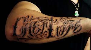 Custom Lettering Chef Life On Outer Forearm Tattoo Chronic Ink Outer Forearm Tattoo Outer Arm Tattoo Arm Tattoo