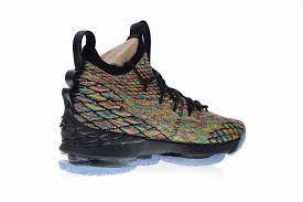 This lebron 15 is very similar to it's white based counterpart as they rock a black and multicolor color scheme and they feature a black flyknit upper weaved with multiple colors like green, red, blue, etc. Nike Lebron Xv Ep 15 Four Horsemen James Black Fruity Pebbles Men Ao1754 901 Februn