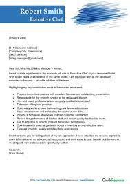 Executive Chef Cover Letter Examples - Qwikresume