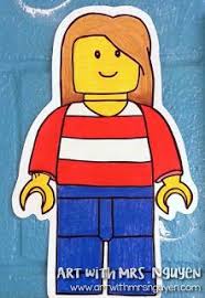 Lego Style Self Portraits 3rd 4th Self Portrait Art Lego Portrait Class Art Projects