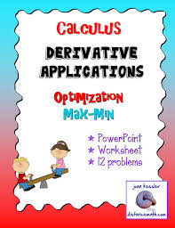 Calculus Derivatives Max Min Optimization Worksheet And Powerpoint Ap Calculus Calculus Ap Calculus Ab