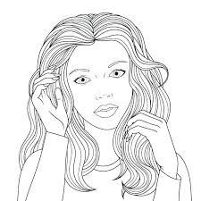 Barbie in the pink shoes. Teenage Girl Coloring Pages Free Printable Coloring Pages For Kids