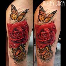 Pin By Salena Friesen On Amazing Tattoo Artwork Rose And Butterfly Tattoo Butterfly Tattoo Cover Up Tattoos For Women