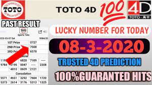 Here are some popular ways … Toto 4d Prediction 08 3 2020 Toto 4d Toto 4d Hari Ini Youtube