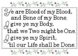 Outlander Gaelic Wedding Vow Pdf Cross Stitch Pattern Jamie Etsy In 2021 Wedding Vows Outlander Wedding Vows