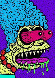 Marge Simpson Design Quotes Art Psychedelic Art Art