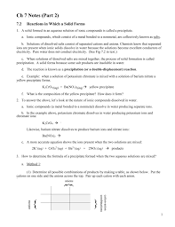 Monatomic cation = name of the element ca 2+ = calcium things to look for if cations have (_), the number in parenthesis is their charge. Ch 7 Type Of Chemical Reactions