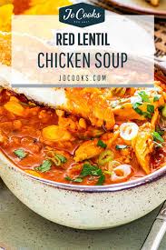 Red Lentil And Chicken Soup A Hearty And Delicious Soup Loaded With Lentils And Chicken Cumin And Red Lentil Recipes Favorite Recipes Chicken Delicious Soup