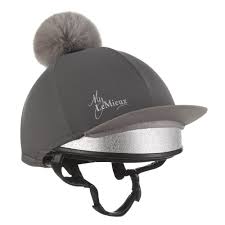 My Lemieux Hat Silk Slate Grey Hudson Equine