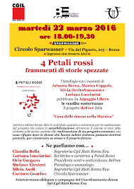Presentato 4 Petali Rossi Presso Il Circolo Sparwasser A Roma Libri Storie Spezzano