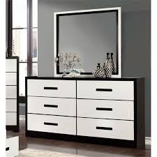 Furniture Of America Pillwick 6 Drawer Dresser And Mirror Set In White Walmart Com Walmart Com Modern living dresser chest wardrobe cabinet, wood, natural brown white.