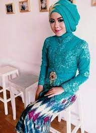 Model baju long dress brokat pesta. Model Baju Kebaya Jumputan Cantik Modern Nan Menawan 2021