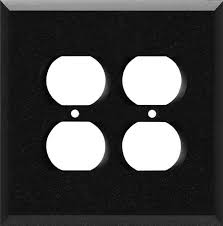 Get free shipping on qualified black light switch plates or buy online pick up in store today in the electrical department. Glass Mirror Black With Blue Sparkle 2 Gang Electrical Outlet Covers Walmart Com Walmart Com