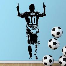 De print is gemaakt op a4. Lionel Messi Figuur Muursticker Vinyl Diy Home Decor Voetbal Ster Decals Voetbalatleet Voor Kinderk Voetbal Slaapkamer Jongens Voetbal Slaapkamer Voetbal Kamer