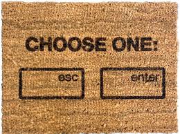 Knock Knock Who S There 20 Hilarious Welcome Mats Door Mat Welcome Mats Funny Doormats
