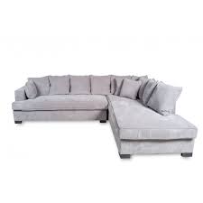 Canapé d'angle convertible taupe et blanc eduardo. Canape D Angle Droit Taupe Samoa Top Deco