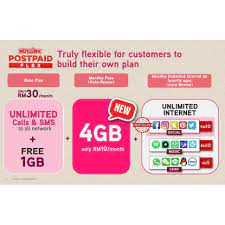 Power up your hotlink prepaid internet with unlimited internet pass. Hotlink Postpaid New Number Rm40 8gb 4g Lte Data Unlimited Call And Sms To All Network Shopee Malaysia