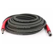 Legacy 2 Wire, Gray Non-Marking Hose, 3/8" x 100' W/Stainless Steel  Coupler, and Plug