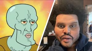 During an appearance at last year's american music awards, the weeknd was seen in public with a face wrapped in bandages suggesting drastic plastic surgery. The Weeknd Buts It S Handsome Squidward Youtube