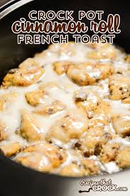 With the work week being, at least for most of us, nothing short of hectic, it can be nice on the weekends trust me, this crockpot breakfast casserole recipe has it all. Recipes That Crock Crockin Slow Cooker Recipes All Year Round Cinnamon Roll French Toast Crockpot French Toast French Toast Slow Cooker
