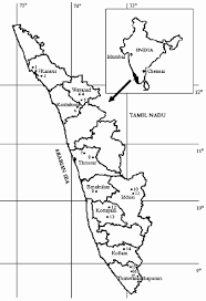 Ernakulam district map, satellite map showing the places, major roads, rails, rivers, boundaries etc. Map Of Kerala State With Relevant Districts And Place Of Collection Of Download Scientific Diagram